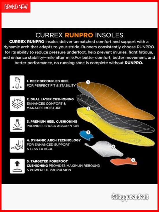 High Arch Support Insoles for Running Shoes Size 2X Reduce Fatigue main image 6